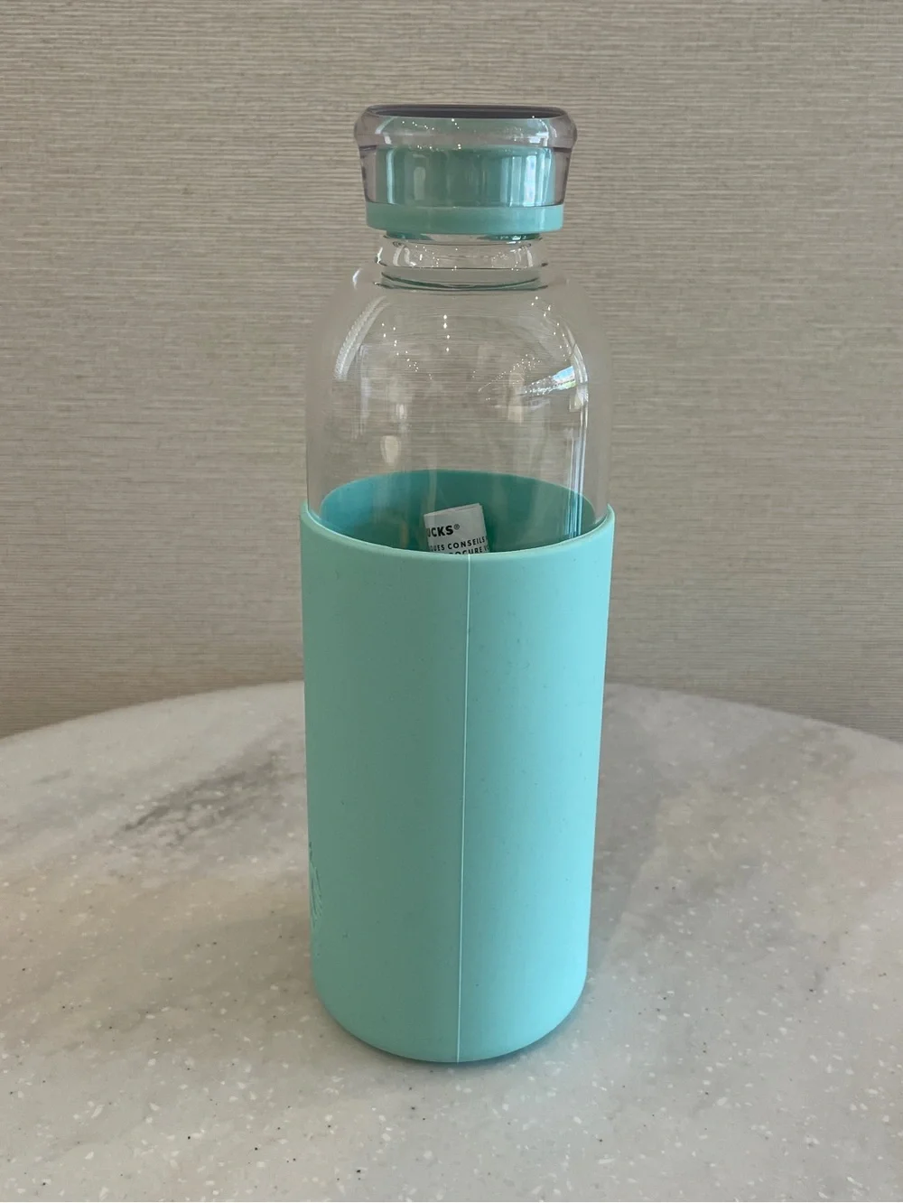 Starbucks clear glass